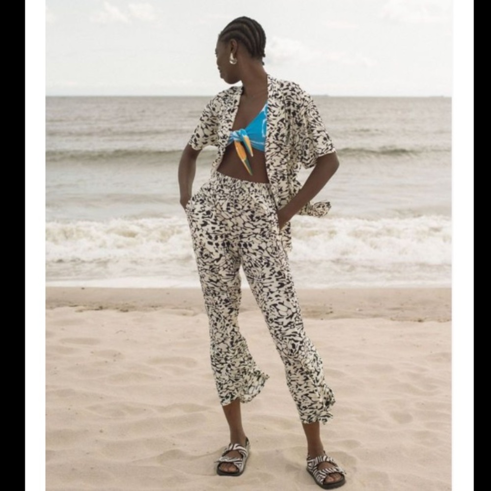 Wray nyc high waisted animal print Luna pants L